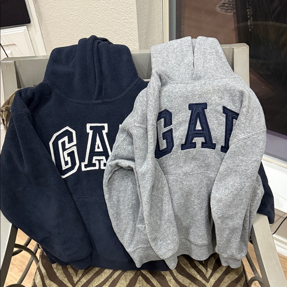 GAP two boys Hoodie Set in Navy and Gray